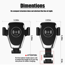 Load image into Gallery viewer, Car Mount Wireless Charger - Compatible with Apple and Android Products