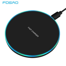 Load image into Gallery viewer, 10W Fast Wireless Charger - Compatible with Apple and Samsung products